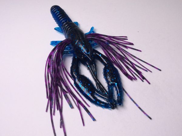Tightlines UV Whiskers T-Craw - Blue/Black with Grape Craw