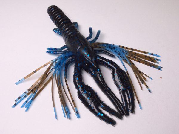 Tightlines UV Whiskers T-Craw - Blue/Black with Light Blue Green