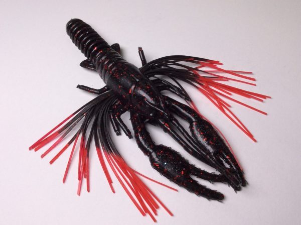 Tightlines UV Whiskers T-Craw - Black with Black Red Tip