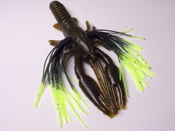 Tightlines UV Whiskers T-Craw - Green with Chartreuse Tip