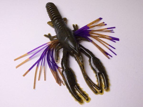 Tightlines UV Whiskers T-Craw - Green Pumpkin with PBJ